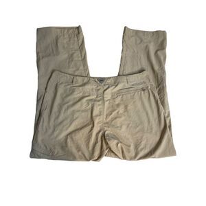 Columbia Women's Convertible Cargo Pants Size 16 Beige Casual Outdoor